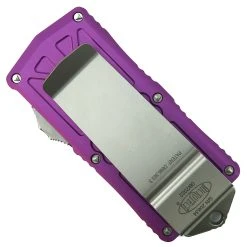 Microtech Violet Exocet OTF Auto Knife, Fully Serrated Dagger Blade -Zero Tolerance Shop MT157 12VI 2 70114.1664637344