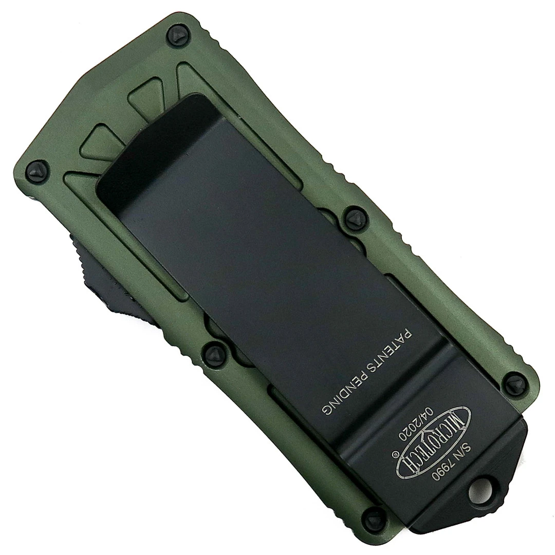 Microtech OD Green Exocet OTF Auto Knife, Black Blade 4 Microtech OD Green Exocet OTF Auto Knife, Black Blade - Image 2