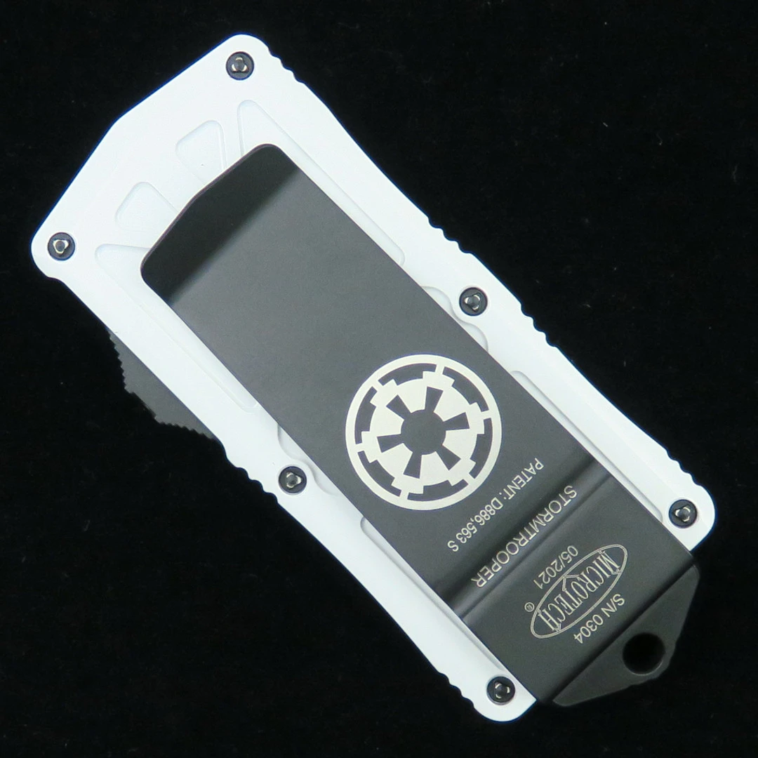 Microtech Storm Trooper Exocet OTF Auto Knife, Dagger White Blade 4 Microtech Storm Trooper Exocet OTF Auto Knife, Dagger White Blade - Image 2