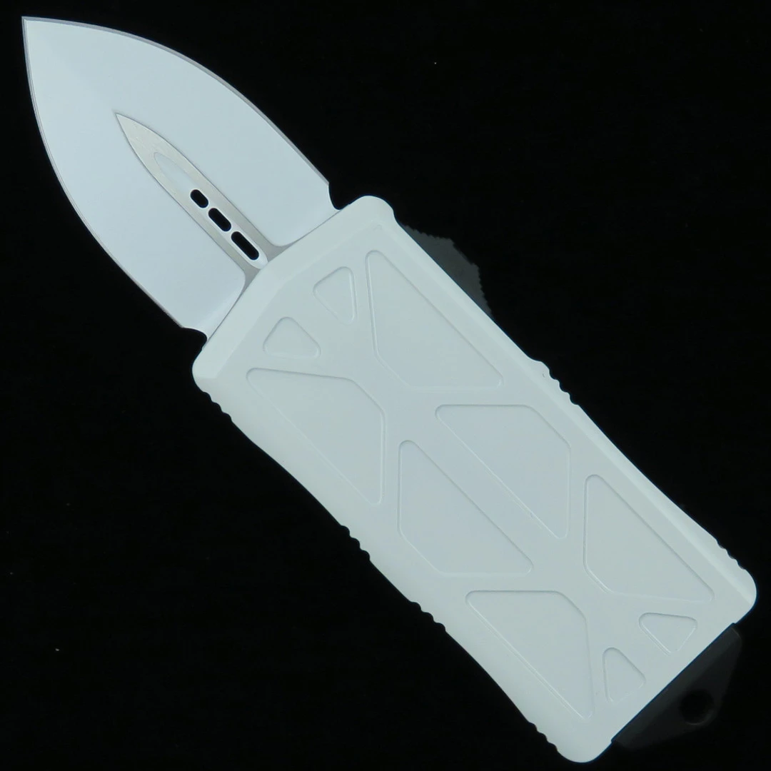 Microtech Storm Trooper Exocet OTF Auto Knife, Dagger White Blade 3 Microtech Storm Trooper Exocet OTF Auto Knife, Dagger White Blade