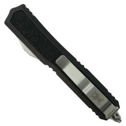 Microtech Signature Series Makora OTF Knife, Stonewash Combo Dagger Blade -Zero Tolerance Shop MT206 11S 2 35949.1666474974