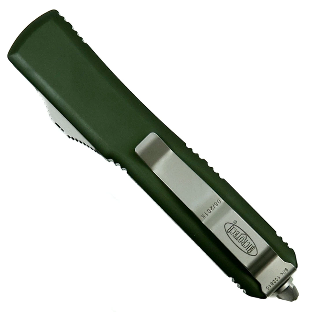 Microtech 223-4OD OD Green Contoured Ultratech Spartan OTF Auto Knife, Satin Blade 4 Microtech 223-4OD OD Green Contoured Ultratech Spartan OTF Auto Knife, Satin Blade - Image 2