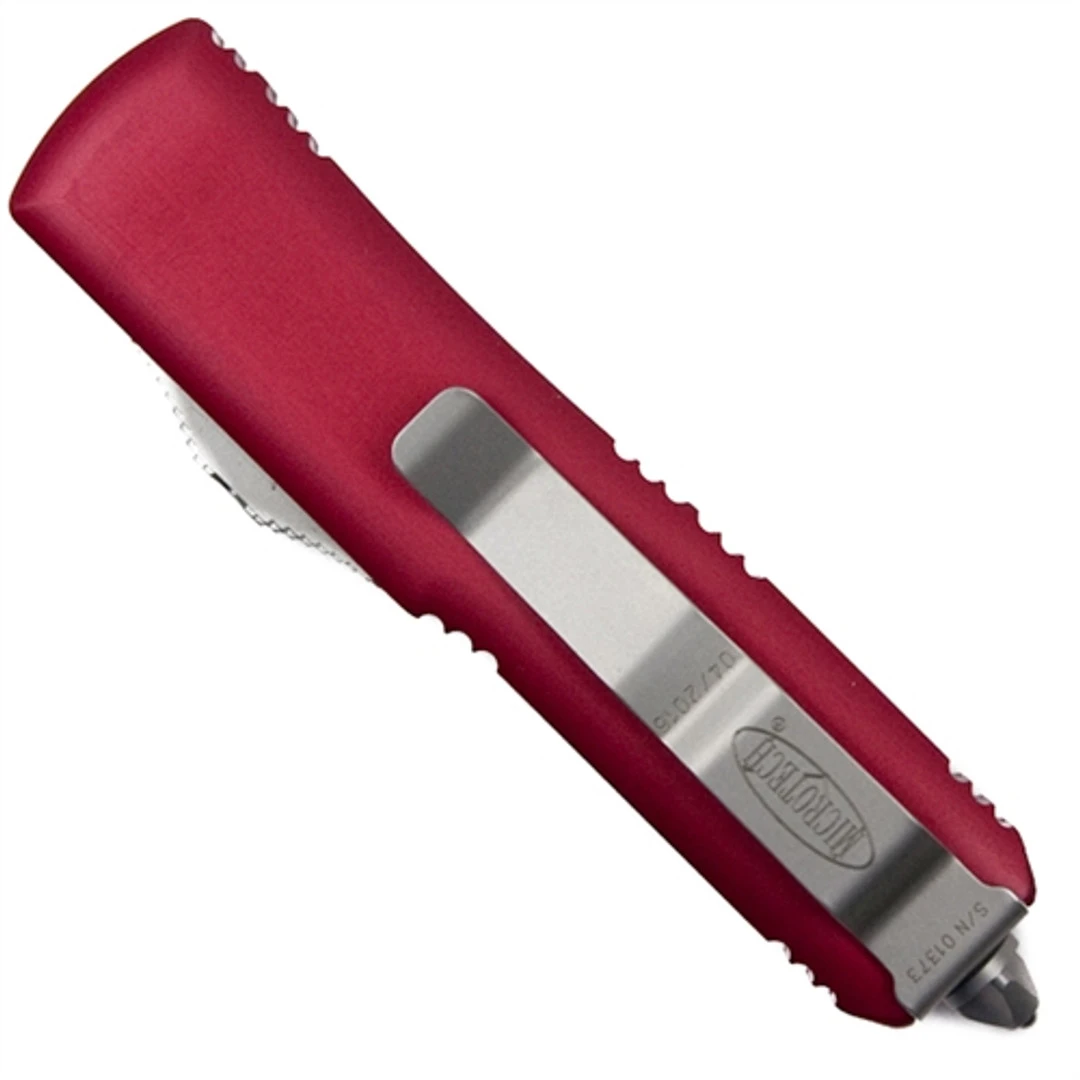Microtech 232-10RD Red UTX-85 D/E OTF Auto Knife, Stonewash Blade 4 Microtech 232-10RD Red UTX-85 D/E OTF Auto Knife, Stonewash Blade - Image 2