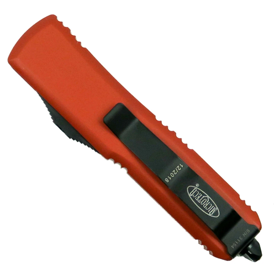 Microtech Orange UTX-85 Dagger OTF Auto Knife, Black Blade 4 Microtech Orange UTX-85 Dagger OTF Auto Knife, Black Blade - Image 2