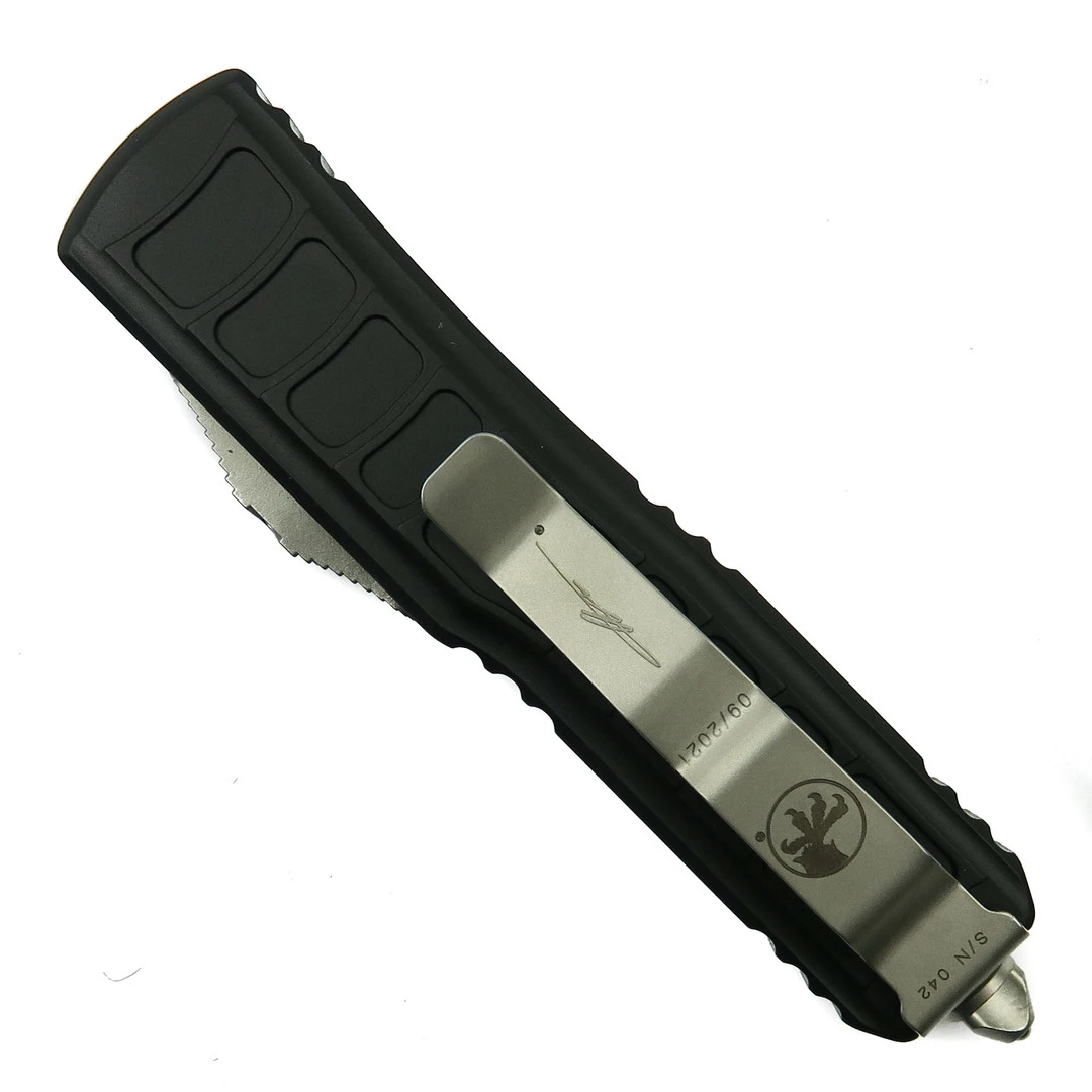 Microtech Signature Series UTX-85 OTF II Auto Knife, Stonewash Tanto 4 Microtech Signature Series UTX-85 OTF II Auto Knife, Stonewash Tanto - Image 2