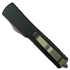 Microtech UTX-70 Spartan OTF Auto Knife, Bronzed Double Tanto Blade -Zero Tolerance Shop MT249 13 2 98994.1670368873