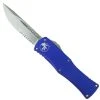 Microtech Purple Hera OTF Knife, Stonewash Part Serrated Blade -Zero Tolerance Shop MT703 11PU 1 89321.1676129666