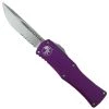 Microtech Violet Hera OTF Knife, Stonewash Part Serrated Blade -Zero Tolerance Shop MT703 11VI 1 53536.1676130817