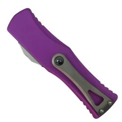 Microtech Violet Hera OTF Knife, Stonewash Part Serrated Blade -Zero Tolerance Shop MT703 11VI 2 07052.1676129897