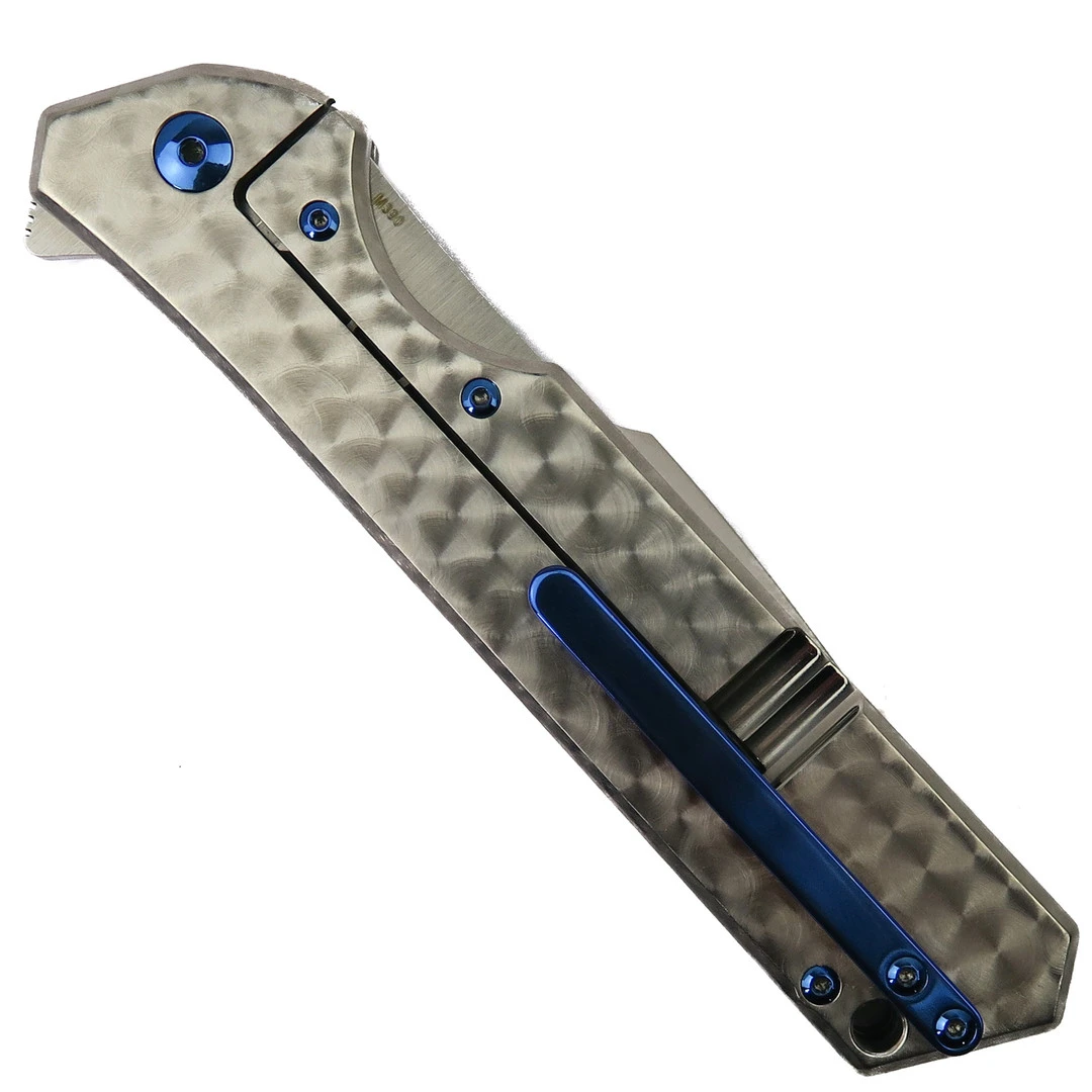 Olamic Cutlery Titanium Frosty Rainmaker Flipper Knife, Satin Harpoon Blade 4 Olamic Cutlery Titanium Frosty Rainmaker Flipper Knife, Satin Harpoon Blade - Image 2