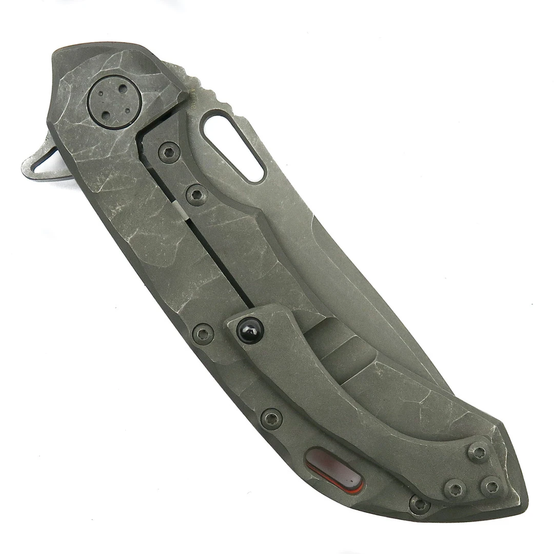 Olamic Cutlery Rocks Ti Wayfarer 247 Knife, Wash Tanto Blade 4 Olamic Cutlery Rocks Ti Wayfarer 247 Knife, Wash Tanto Blade - Image 2