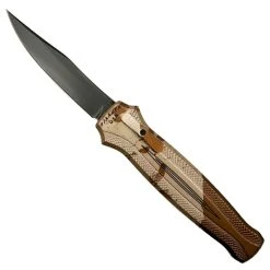 Piranha Knife Company Piranha P-19CT Desert Camo Rated-R OTF Auto Knife, 154CM Black Blade