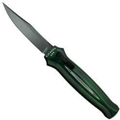 Piranha Knife Company Piranha P-19GT Green Rated-R OTF Auto Knife, 154CM Black Blade