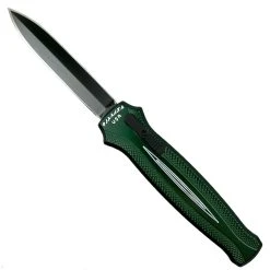 Piranha Knife Company Piranha P-20GT Green Rated-XDE OTF Auto Knife, 154CM Black Blade