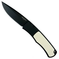 Pro-Tech Knives Pro-Tech Tuxedo "Whiskers" Bolster Release Auto Knife, 154CM DLC Black Blade