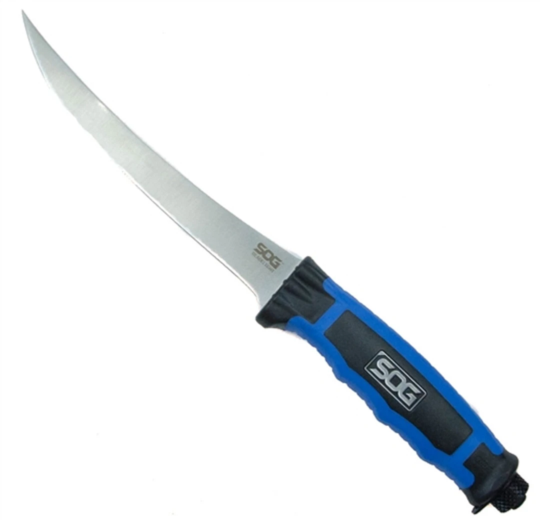 SOG BladeLight 6" Fillet Knife, BLT31-K, Blue Handle 3 SOG BladeLight 6" Fillet Knife, BLT31-K, Blue Handle