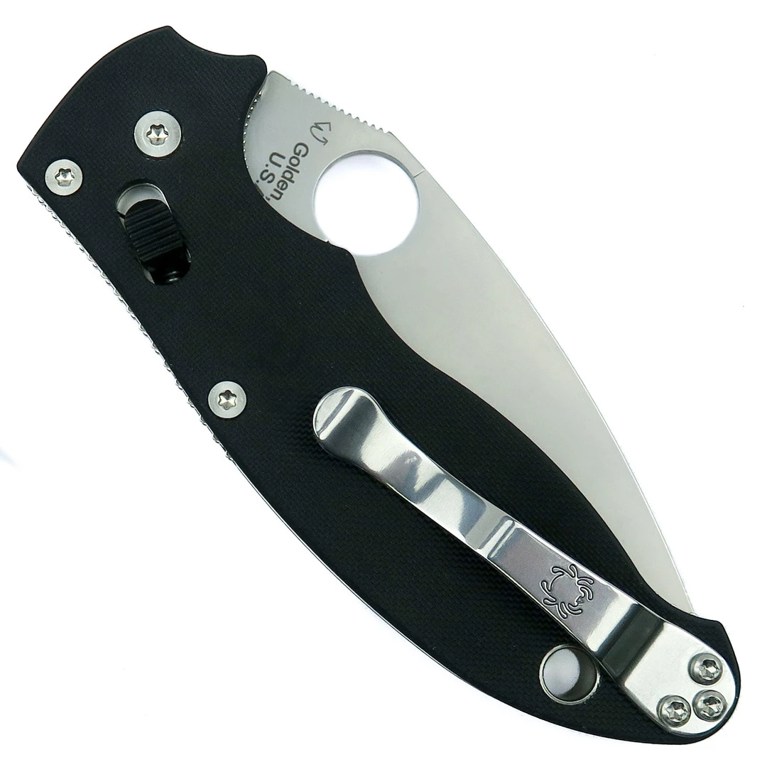 Spyderco Manix 2 Folder Knife, CPM-S30V Satin Combo Blade 4 Spyderco Manix 2 Folder Knife, CPM-S30V Satin Combo Blade - Image 2