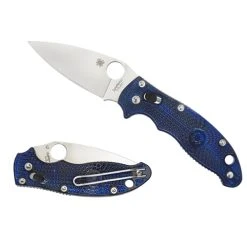 Spyderco C101PBL2 Translucent Blue Lightweight Manix 2 Folder Knife, CTS-BD1 Satin Blade -Zero Tolerance Shop SPYC101PBL2 3 53005.1556723181