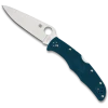 Spyderco Endura Plain Blue FRN Folding Knife, K390 Satin Blade -Zero Tolerance Shop SPYC10FPK390 Open 63174.1670275669