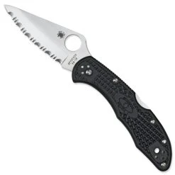 Spyderco C11SBK Delica 4 Folder Knife, VG-10 Satin SpyderEdge Blade