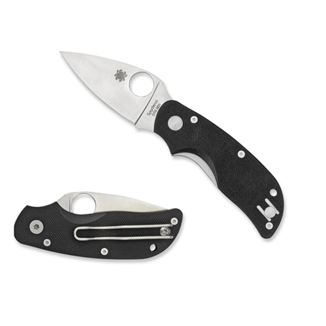 Spyderco C129GP Cat Folder Knife, CTS-BD1 Satin Blade 4 Spyderco C129GP Cat Folder Knife, CTS-BD1 Satin Blade - Image 2