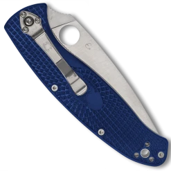 Spyderco Blue Resilience Lightweight Folder Knife, Combo Satin Blade 7 Spyderco Blue Resilience Lightweight Folder Knife, Combo Satin Blade -Zero Tolerance Shop SPYC142PSBL Closed 61108.1648755693