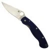 Spyderco Dark Blue Military Folder Knife, CPM-S110V Satin Blade