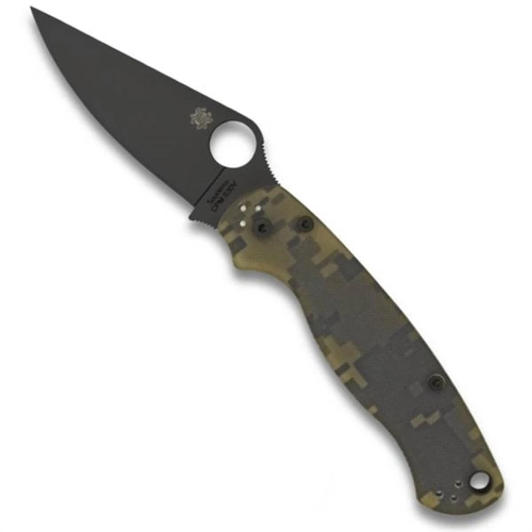 Spyderco C81GPCMOBK2 Digi Camo Paramilitary 2 Folder Knife, CPM-S45V Black Blade 3 Spyderco C81GPCMOBK2 Digi Camo Paramilitary 2 Folder Knife, CPM-S45V Black Blade
