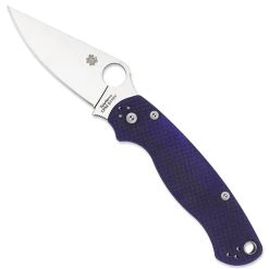 Spyderco C81GPDBL2 Dark Blue Paramilitary 2 Folder Knife, CPM-S110V Satin Blade
