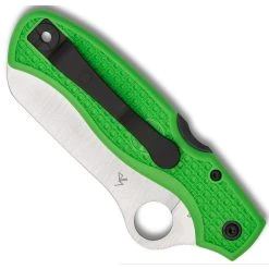 Spyderco Green Atlantic Salt Folder Knife, LC200 SpyderEdge Blade -Zero Tolerance Shop SPYC89FPGR Closed 98480.1611773629
