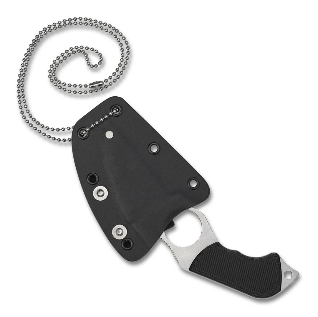 Spyderco Small Swick Fixed Blade Neck Knife, LC200N SpyderEdge Wharncliffe Blade 4 Spyderco Small Swick Fixed Blade Neck Knife, LC200N SpyderEdge Wharncliffe Blade - Image 2