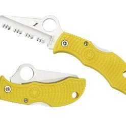 Spyderco MYLS Yellow Lightweight Manbug Salt Folder Knife, H-1 Satin SpyderEdge Blade 5 Spyderco MYLS Yellow Lightweight Manbug Salt Folder Knife, H-1 Satin SpyderEdge Blade -Zero Tolerance Shop SPYMYLS 3 68626.1550174194