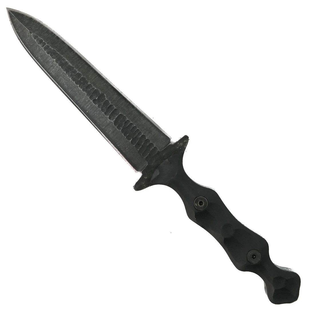 Stroup Knives Black G10 Dagger Fixed Blade Knife, Kydex Sheath 3 Stroup Knives Black G10 Dagger Fixed Blade Knife, Kydex Sheath