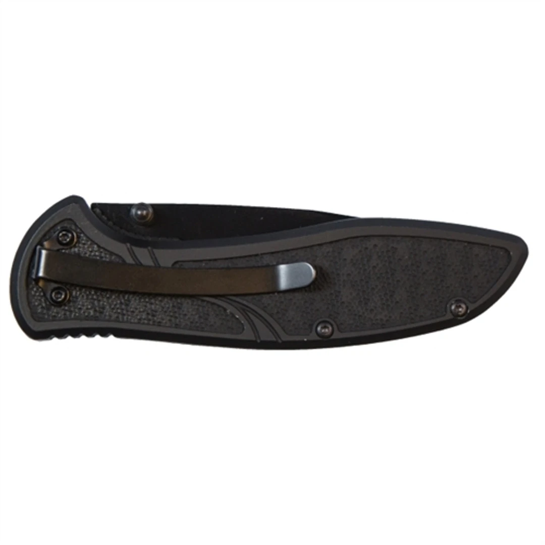 Smith & Wesson Textured Tanto Folder Knife, Black Combo Blade 4 Smith & Wesson Textured Tanto Folder Knife, Black Combo Blade - Image 2