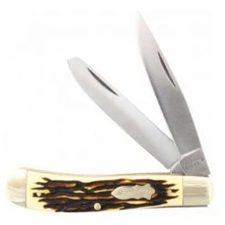 Smith & Wesson Schrade Uncle Henry Staglon Pro Trapper Folding Knife, Satin Blade