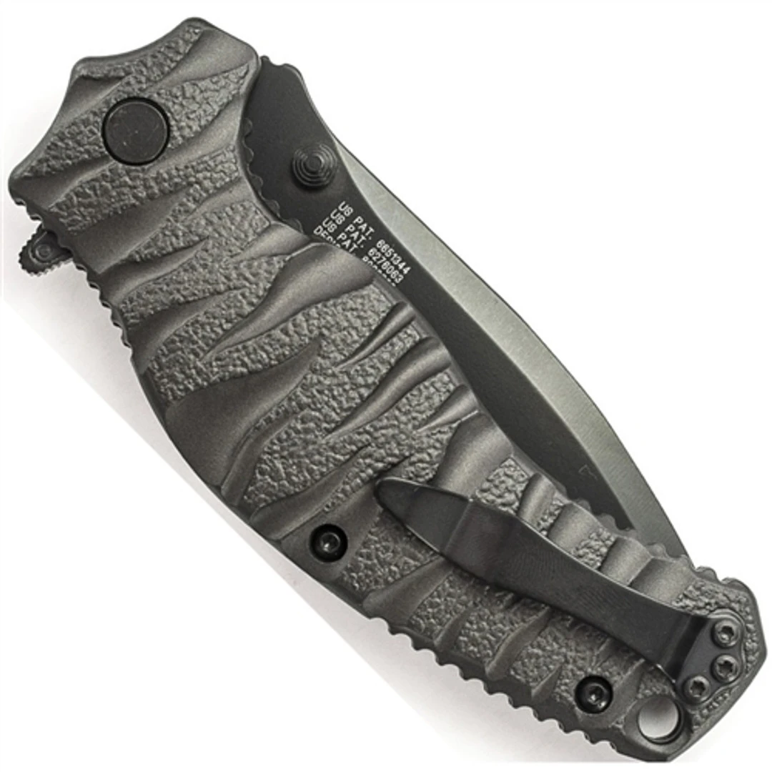 Smith & Wesson Black Ops Spring Assist Knife, Black Combo Blade, SWBLOP4BS 4 Smith & Wesson Black Ops Spring Assist Knife, Black Combo Blade, SWBLOP4BS - Image 2