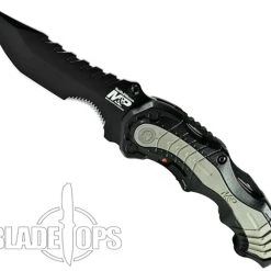 Smith & Wesson Black MAGIC SWMP6BS Spring Assist Knife, Black Part Serrated Blade -Zero Tolerance Shop SWMP6BS 4 64457.1533222021
