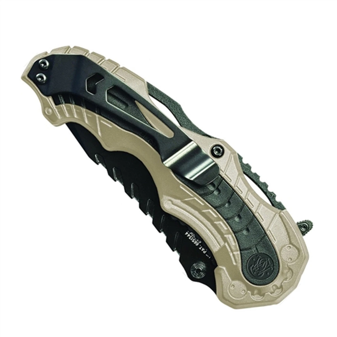 Smith & Wesson Champagne MAGIC SWMP6CN Spring Assist Knife, Black Plain Blade 4 Smith & Wesson Champagne MAGIC SWMP6CN Spring Assist Knife, Black Plain Blade - Image 2