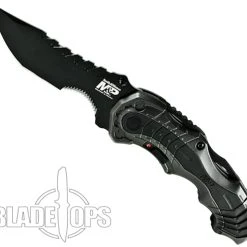 Smith & Wesson Grey MAGIC SWMP6S Spring Assist Knife, Black Part Serrated Blade -Zero Tolerance Shop SWMP6S 4 38260.1533221791