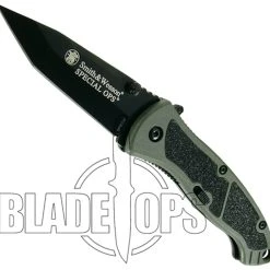 Smith & Wesson Special Ops Medium Assisted Knife, Tanto Plain Blade, Green Handle -Zero Tolerance Shop SWSPECM 4 59716.1533221909