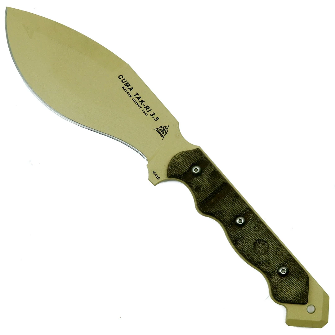TOPS Knives TOPS CUMA TAK-RI 3.5 Fixed Blade Knife, Coyote Tan Blade 3 TOPS Knives TOPS CUMA TAK-RI 3.5 Fixed Blade Knife, Coyote Tan Blade