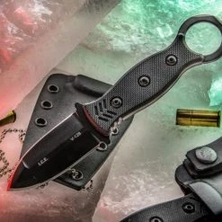 TOPS Knives TOPS ICED-02 I.C.E. Dagger Fixed Blade Knife, 1095 Carbon Black Blade 7 TOPS Knives TOPS ICED-02 I.C.E. Dagger Fixed Blade Knife, 1095 Carbon Black Blade -Zero Tolerance Shop TPICED 02 4 05972.1533222102