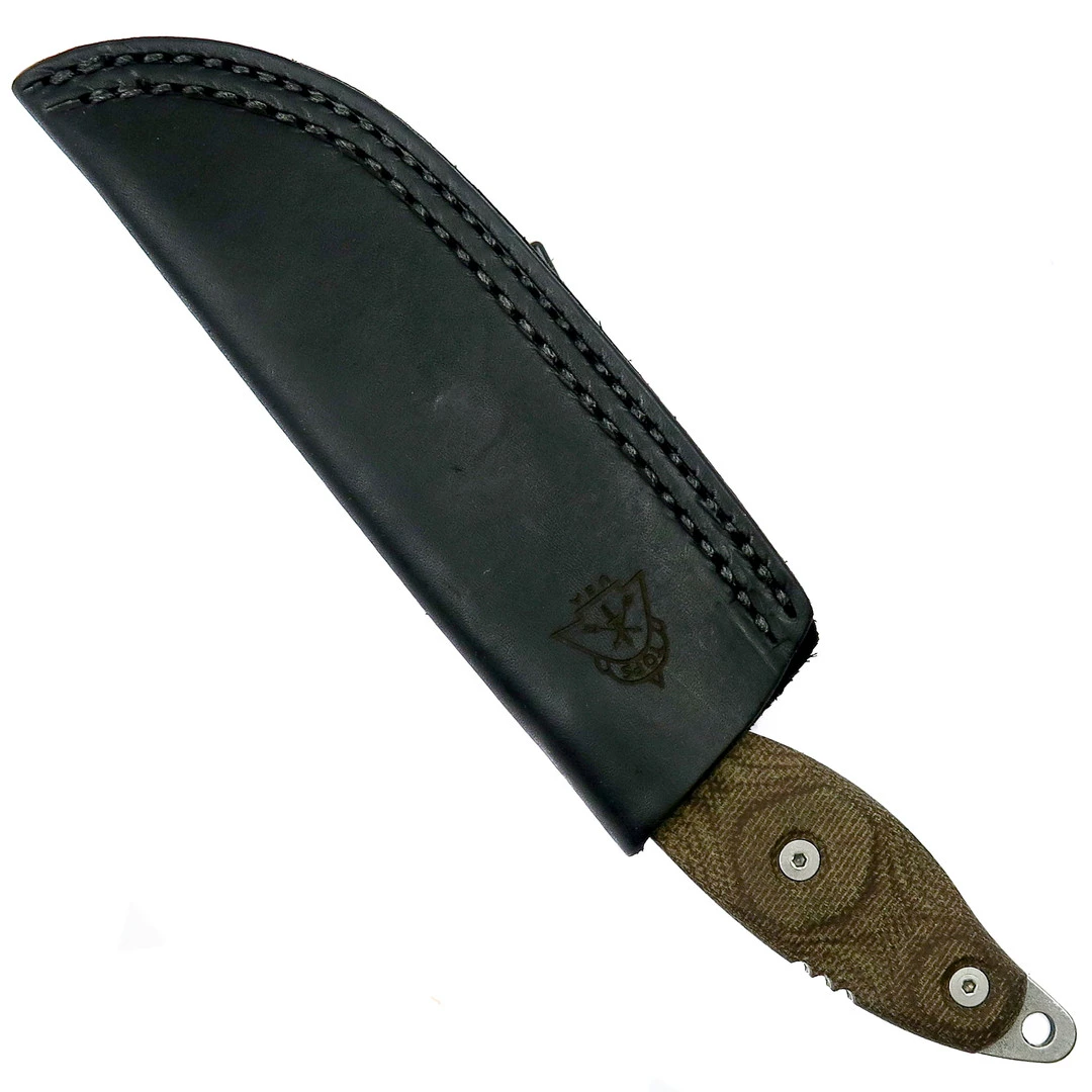 TOPS Knives Scandi Woodsman Knife, Tumble Finish 3 TOPS Knives Scandi Woodsman Knife, Tumble Finish