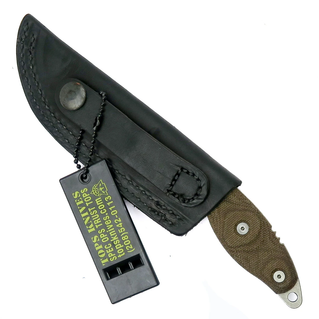 TOPS Knives Scandi Woodsman Knife, Tumble Finish 4 TOPS Knives Scandi Woodsman Knife, Tumble Finish - Image 2