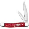 Case Dark Red Bone Peach Seed Jigged Trapper Folder Knife, Polished Finish Blades -Zero Tolerance Shop WRC31955 96556.1645735494
