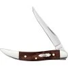 Case Brown Maple Burl Wood Smooth Small Texas Toothpick Knife, Polish Blade