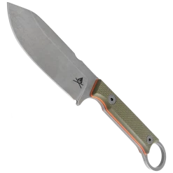 White River Knives Green Firecraft FC3.5 Fixed Blade Knife, S35VN Stonewash Blade