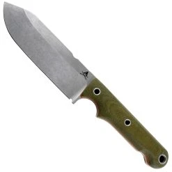 White River Knives Firecraft FC5 Fixed Blade Knife, S35VN Stonewash Blade