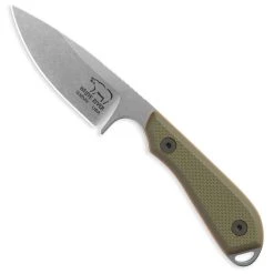 White River Knives Green And Orange M1 Pro Fixed Blade Knife, S35VN Stonewash Blade