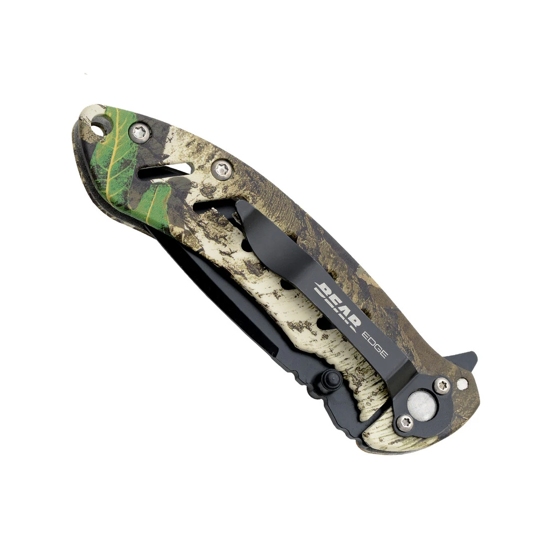 Bear & Son Bear Edge Realtree Xtra Camo Brisk Frame Lock Folder, Black Blade 4 Bear & Son Bear Edge Realtree Xtra Camo Brisk Frame Lock Folder, Black Blade - Image 2